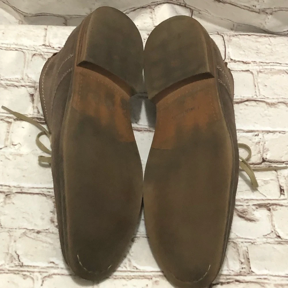 Johnston & Murphy J. Murphy Brown Suede Chukka Boots with Stitch Academia sz 12M - Picture 13 of 13